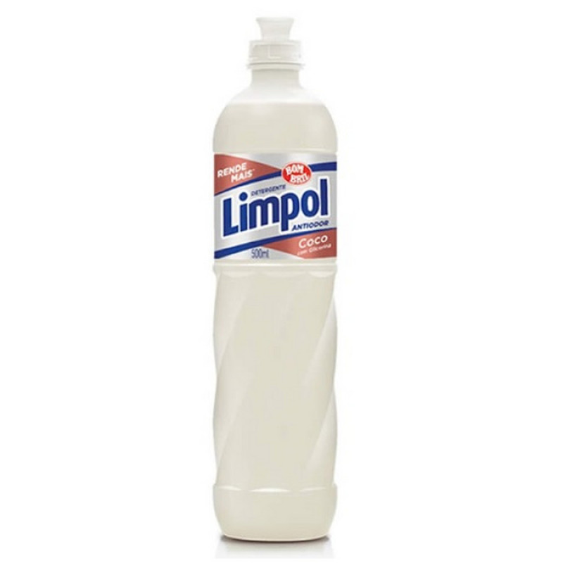 Detergente Líquido Coco Limpol - Frasco 500ml